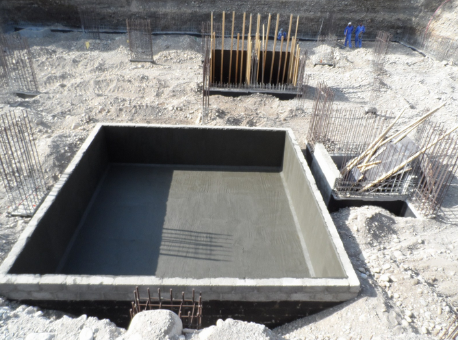 عزل الاسمنتي المدفون سلبي ايجابي